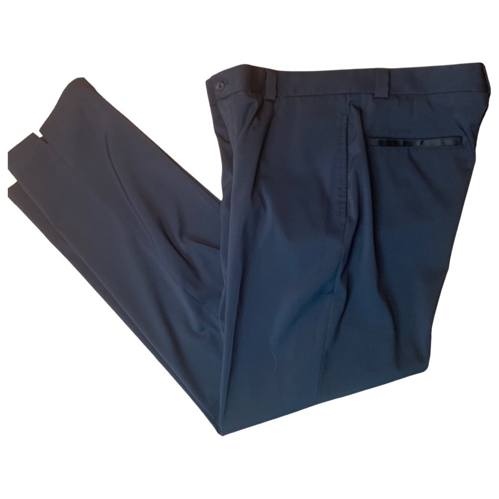 SLAZENGER Golf Pants Flat Front Regular Fit Charcoal Grey Stretch Size 34 - Picture 10 of 16